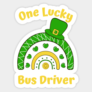 One Lucky Bus Driver Sticker